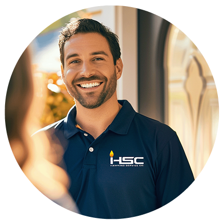 Smiling Hawkins Service Co. Technician